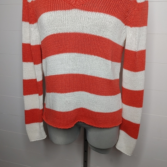 Brooks Brothers striped knit sweater size L - Picture 3 of 9